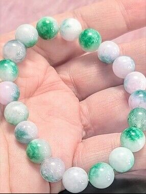 Hand Made Quartz Crystal 🔮 Stretchy Bracelet Size 71/2-81/2